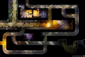 Sewers | [Animated Battlemap] [48x32] [100px per Square] [Gridless] [3D Rendered] [OC] | Beneos Battlemaps