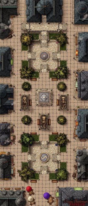 The Grand Square 25x58 battle map