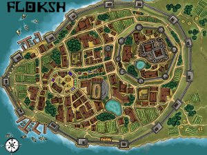 My very first town map
