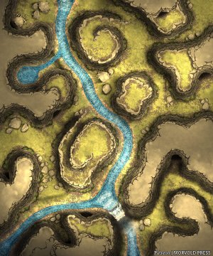 The Boulderlands | Mountain/Hills Random Encounter Map [100 x 120]
