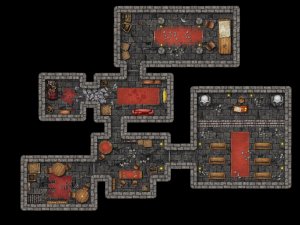 Secret Cult Hideout Below Tavern (Mini-Dungeon) (Repost without grid)