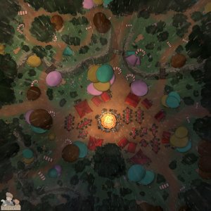 The Easter Egg Hunt Meadow [52x52]