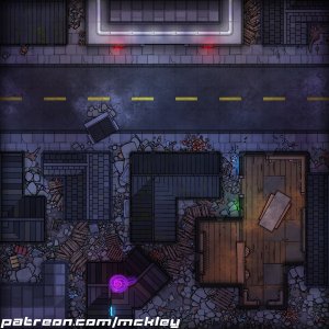 16 Cyberpunk Battlemaps