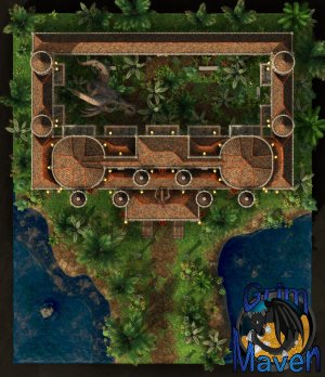 "Old Keep"(31x36) multiple levels, an ancient keep full of Dragons, Bones...riches?...enemies?