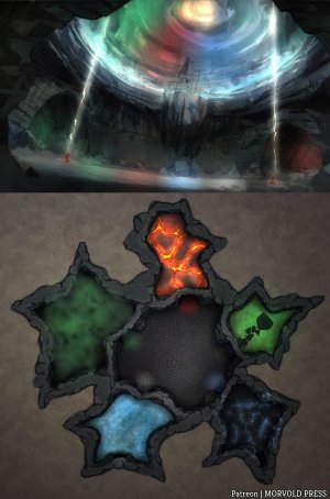 Tiamat's Temple & Upper Sections [81 x 75]