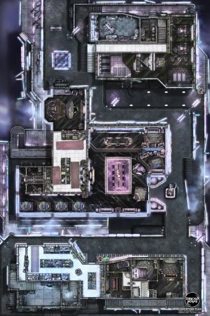 Cyberpunk Plaza [24x36]