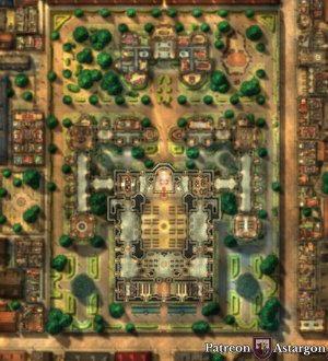 Cathedral of Akreus [100x110 basement + upper floor]