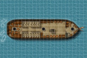 Passenger Sailing Ship [24 x 8] – Free Battlemap