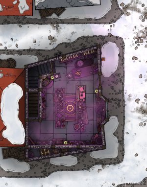 Old Xoblob Shop [11x14] - Waterdeep (Winter)