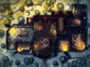 Frozen Chalet [Art] Battlemap