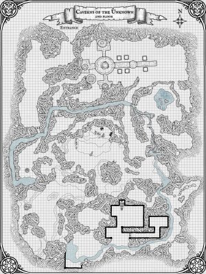 Caverns of the Unknown - Floor 2 Map from Threats to the Borderlands