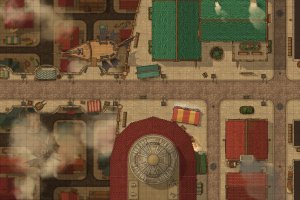 [45 x 30] Sharn, Crimson Crossing