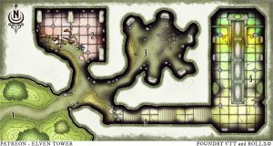 670 - Plunderers of Relics - 5-Room Dungeon Map