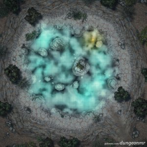 Lost Mines of Barovia: Hollow Reach - 34x34 Battlemap | Reimagining of Old Owl Well