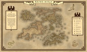Just finished a world map for my Fantasy TTRPG Setting
