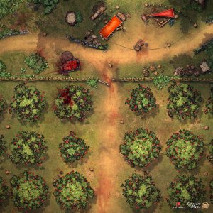 Apple Orchard - Bloody - 25x25