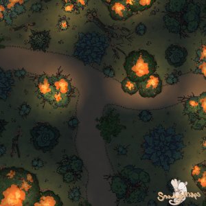 [25x25] Forest on Fire Night