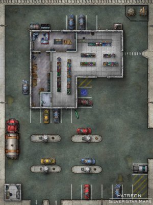 Modern Gas Station