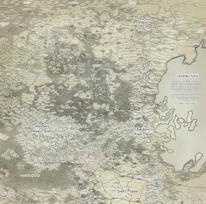 Map of Central Izril - Unofficial map of The Wandering Inn Webnovels