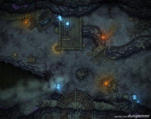 Derro Slums — 28×22 Underdark Battlemap