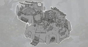 [Art] The Witch's Cottage · A cozy top-down interior for your next spooky one-shot