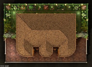 Welcome to the Chocolate Cakery - a place of pure chocolate and joy! Just don't go poking around the Factory Floor... got it? {The Chocolate Cakery (30x22) - Free day & night maps plus hundreds more!}