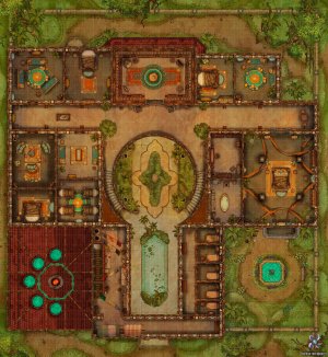 Merchant Villa Battle Map 35x38