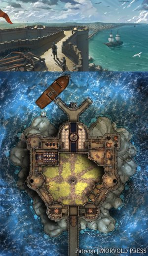 Seatower of Balduran | Floor 1 & 2 [90 x 110] [No AI]