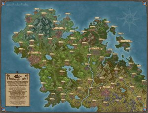 Northern Arcadia – Regional Fantasy Map