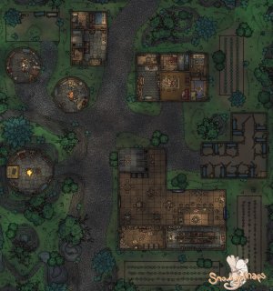 [46x49] Forest Hamlet Night