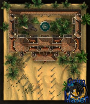 "Old Keep"(31x36) multiple levels, an ancient keep full of Dragons, Bones...riches?...enemies?
