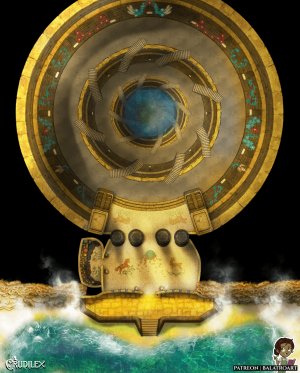 Open Hand Waystation, a collaboration dungeon map for an upcoming Encounter Book for Draw Steel by MCDM.